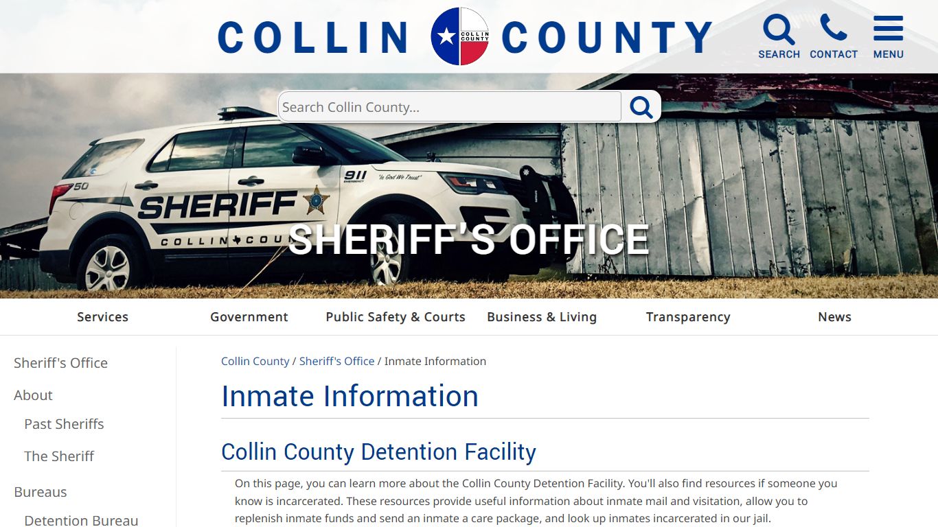 Sheriff's Office Inmate Information - Collin County